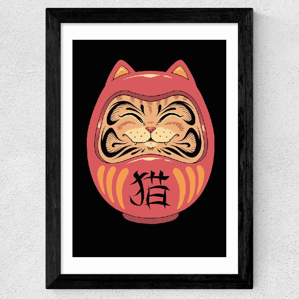 East End Prints Neko Daruma