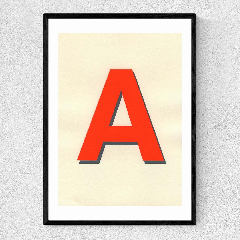 east end prints Neon Red A