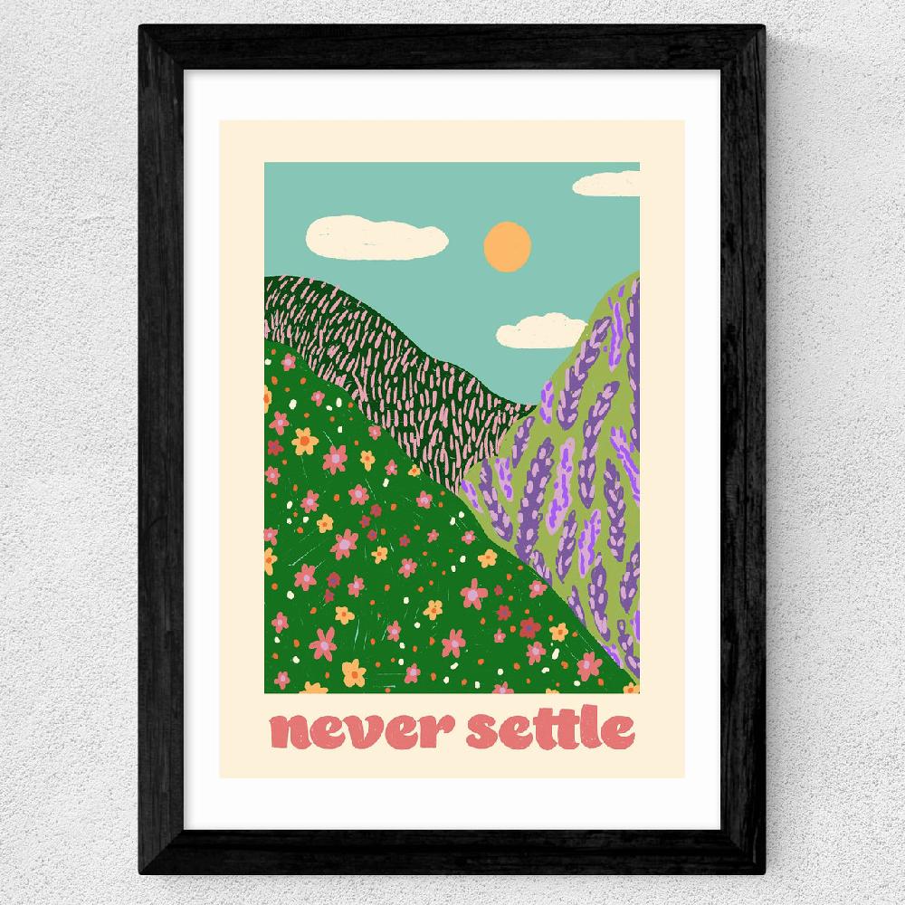 East End Prints Never Settle