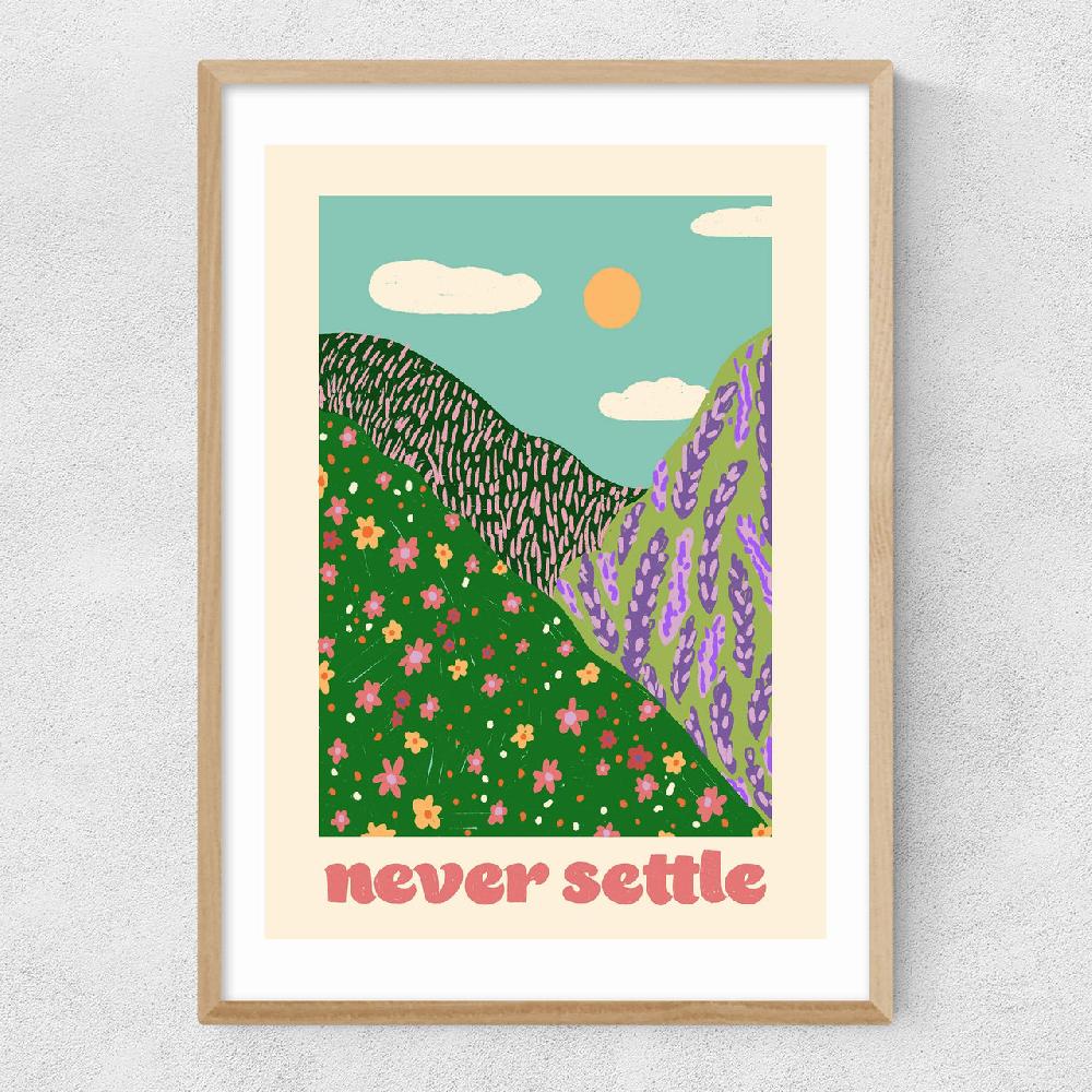 East End Prints Never Settle