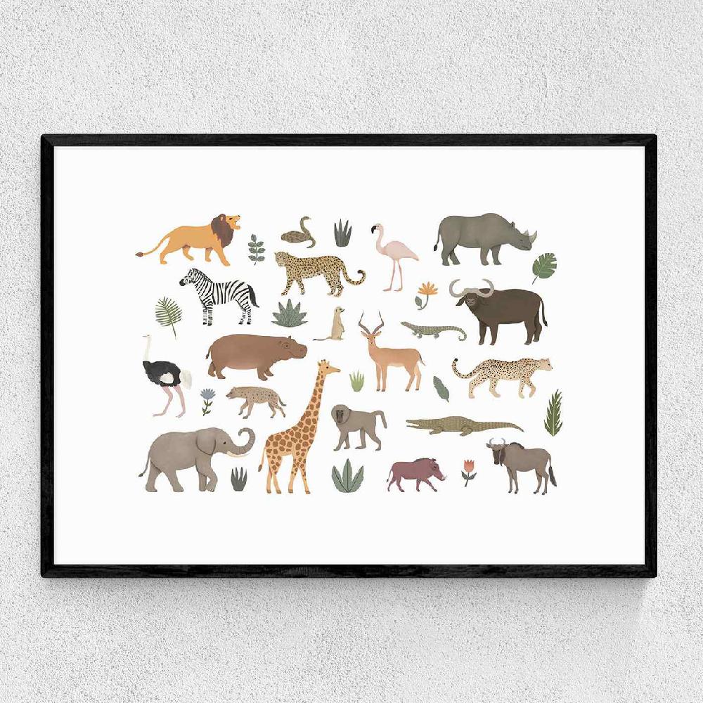 east end prints New safari animals