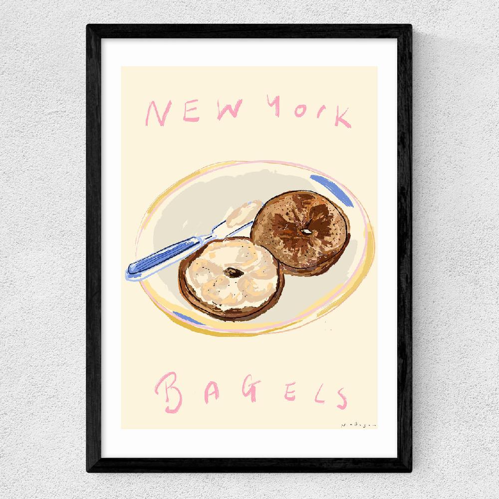 East End Prints New York Bagels