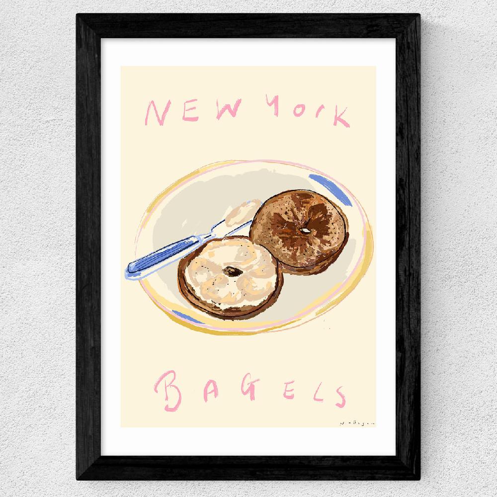 East End Prints New York Bagels