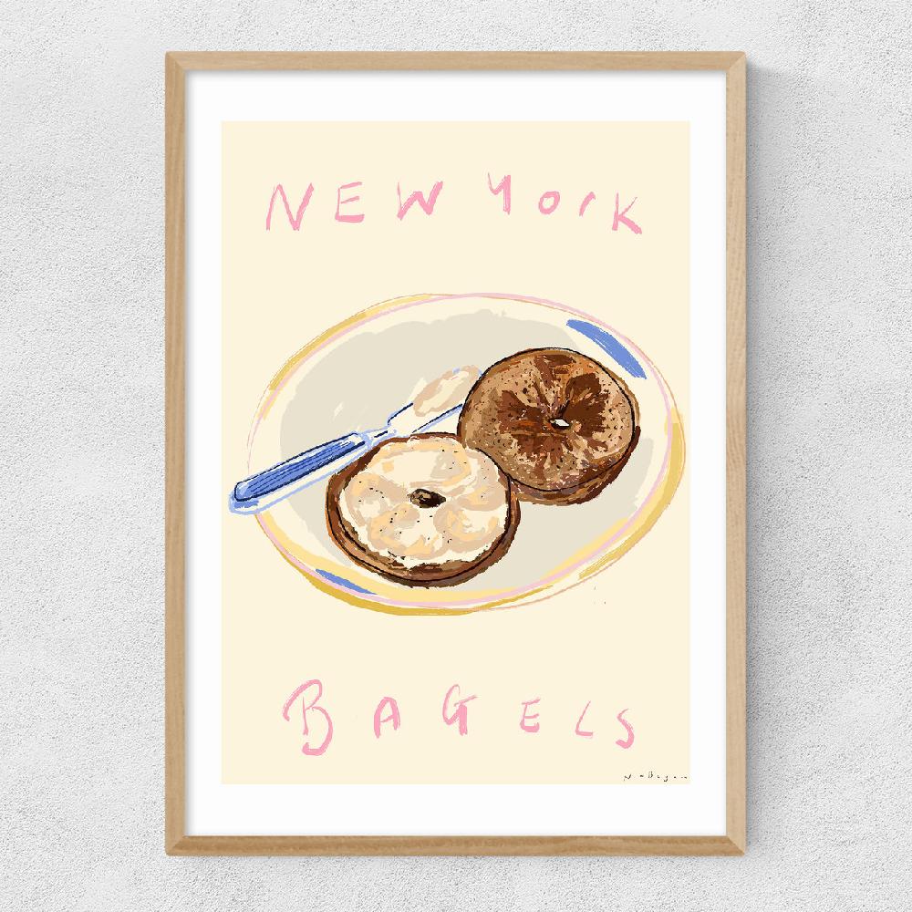 East End Prints New York Bagels