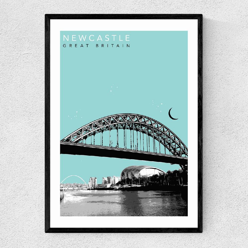 east end prints Newcastle Quayside Cityscape