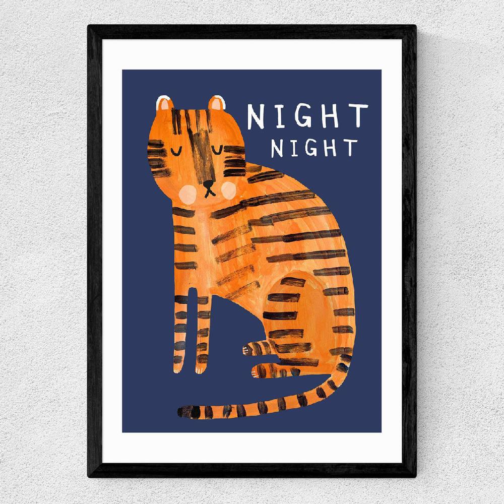 East End Prints Night Night Tiger