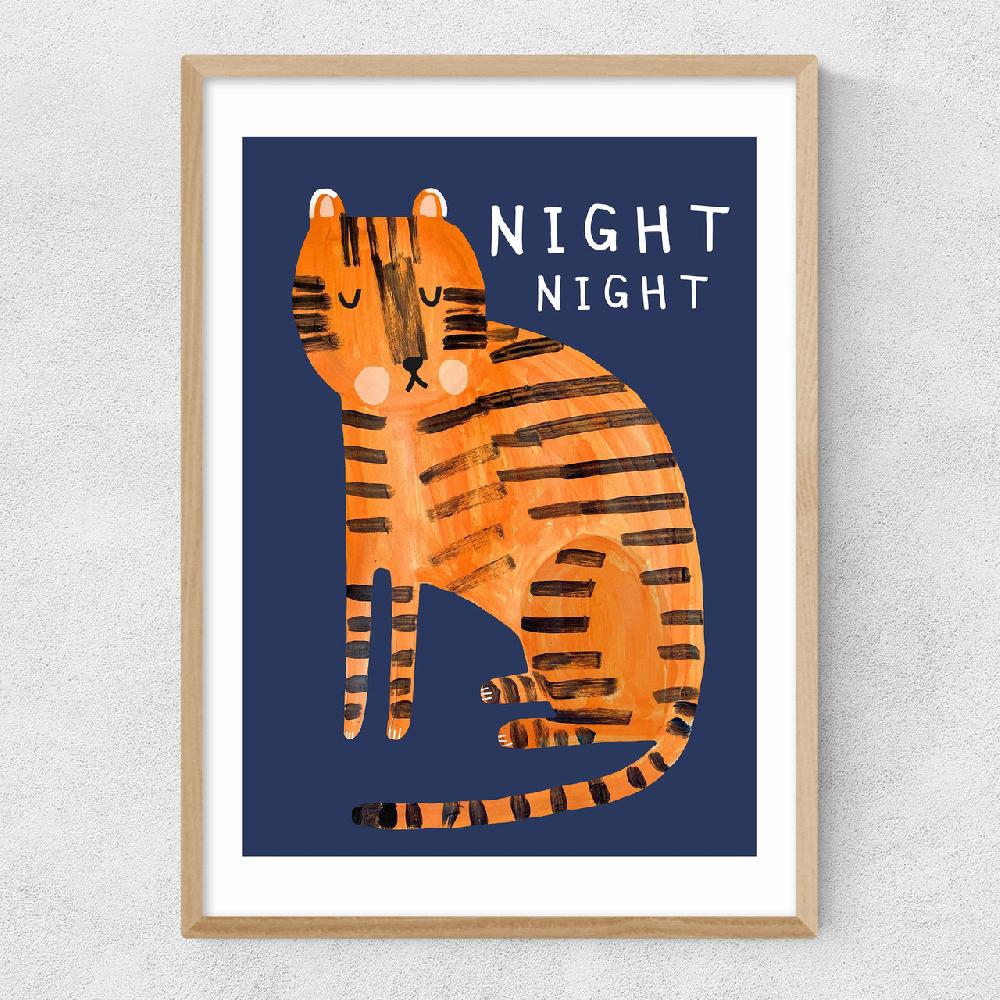 East End Prints Night Night Tiger