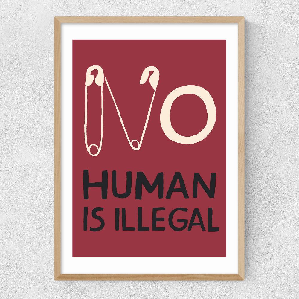 East End Prints No Human Is Illegal