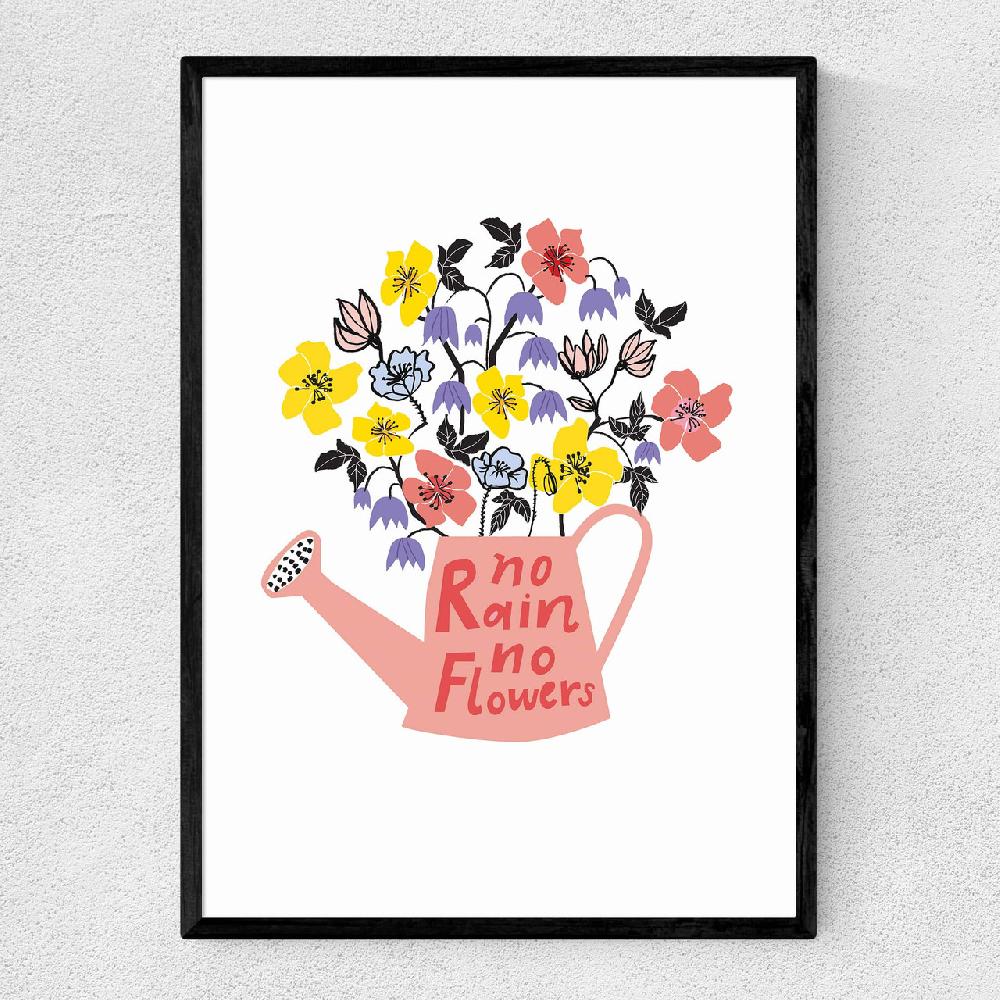 east end prints No Rain No Flowers