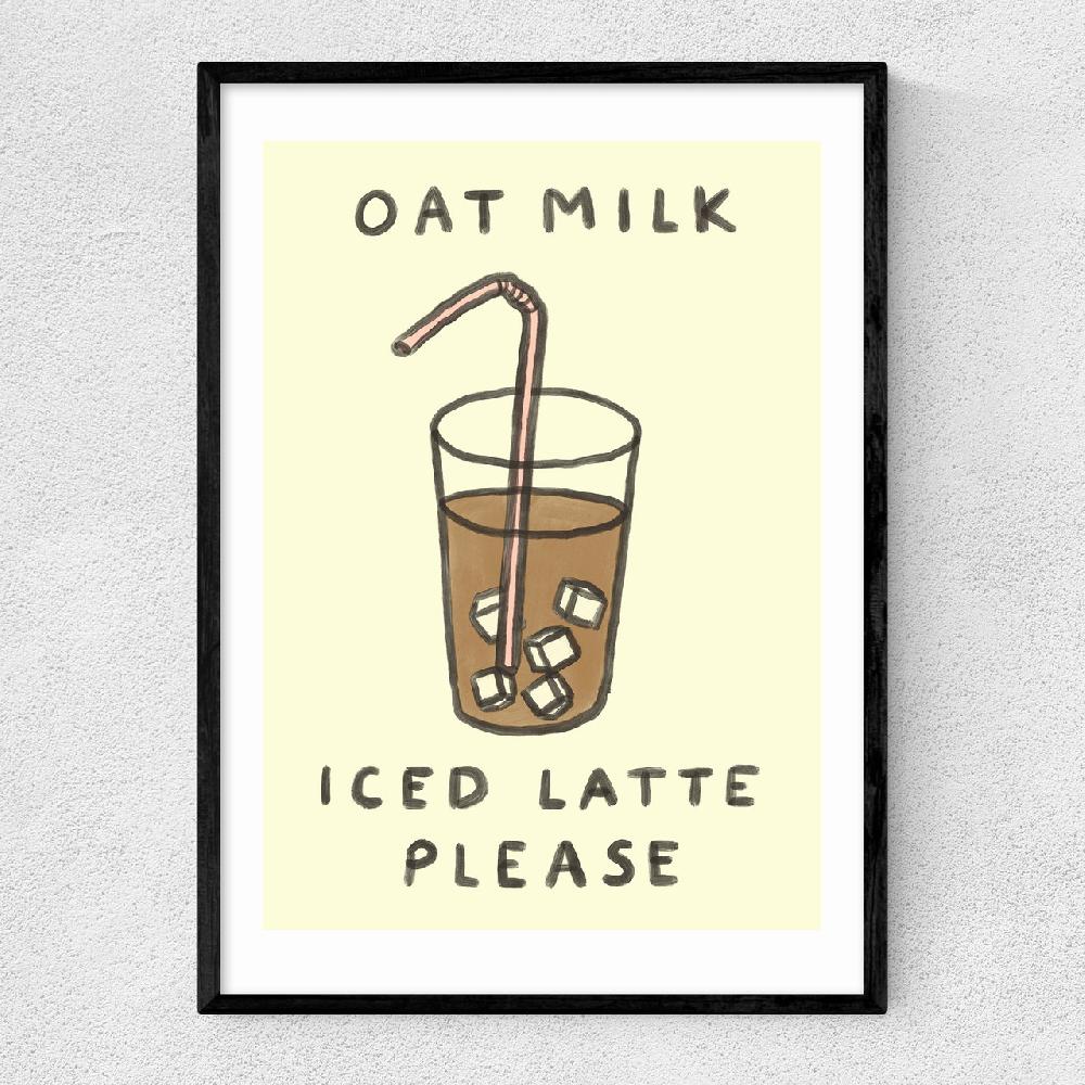 east end prints Oat Milk Iced Latte