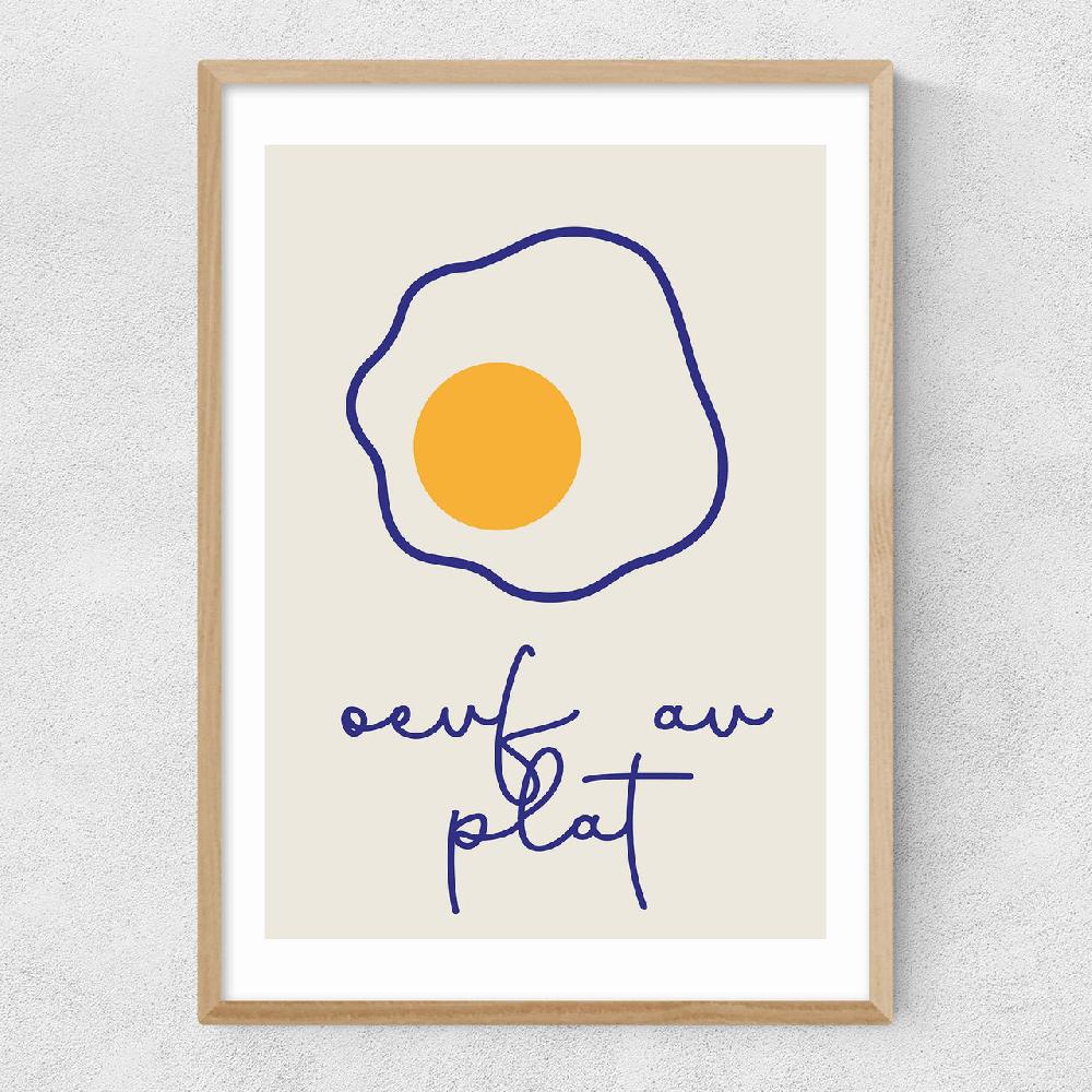 East End Prints Oeuf Au Plat