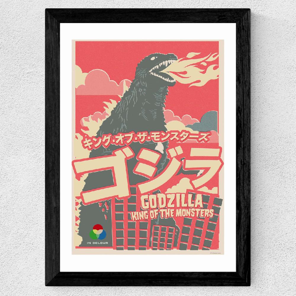 East End Prints Offset Godzilla