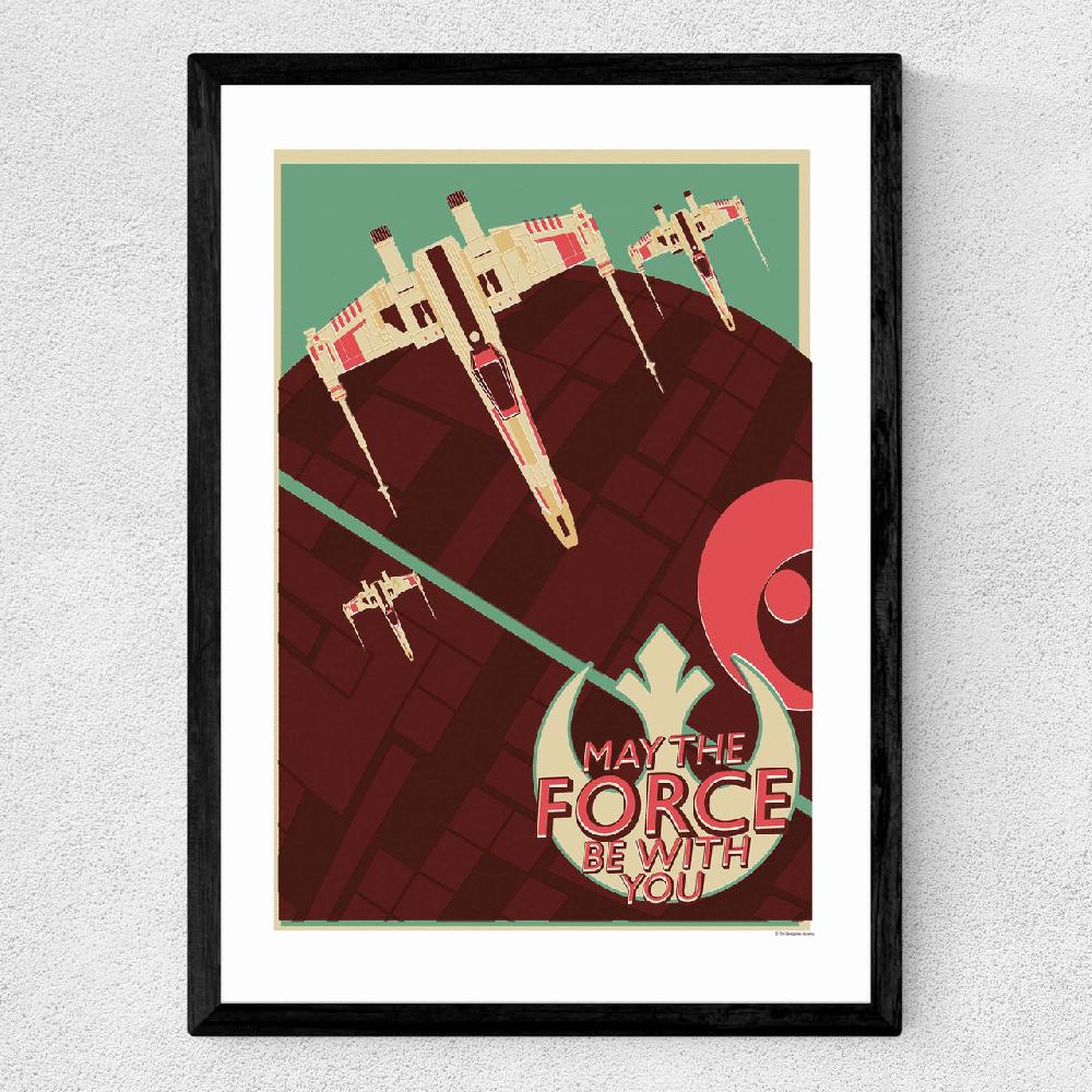 East End Prints Offset X-Wing - Star Wars