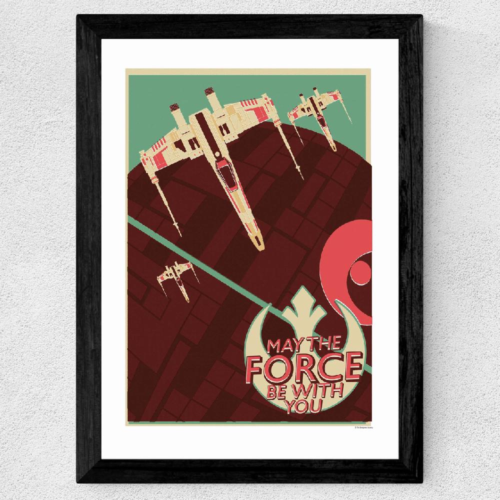 East End Prints Offset X-Wing - Star Wars