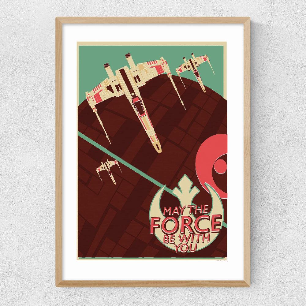 East End Prints Offset X-Wing - Star Wars