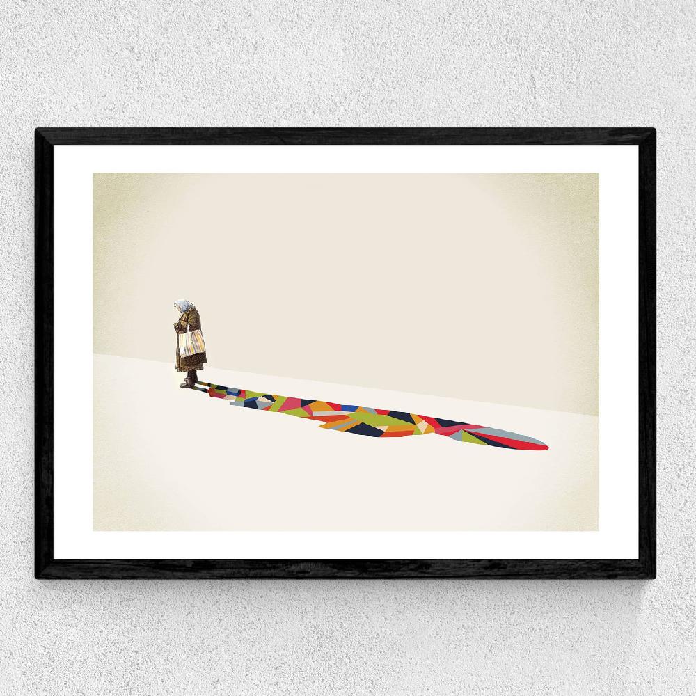 East End Prints Old Lady By Jason Ratliff