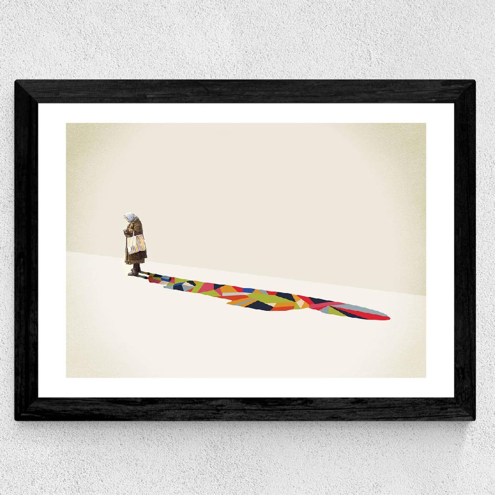 East End Prints Old Lady By Jason Ratliff