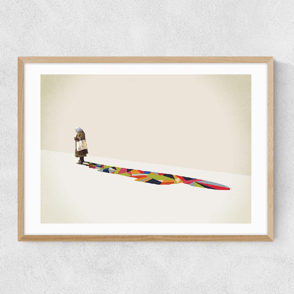 East End Prints Old Lady By Jason Ratliff