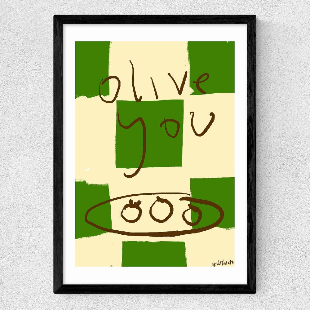 East End Prints Olive You