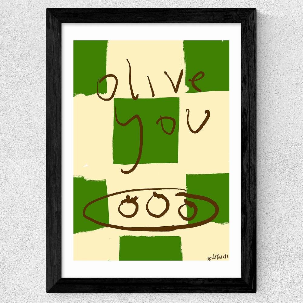 East End Prints Olive You