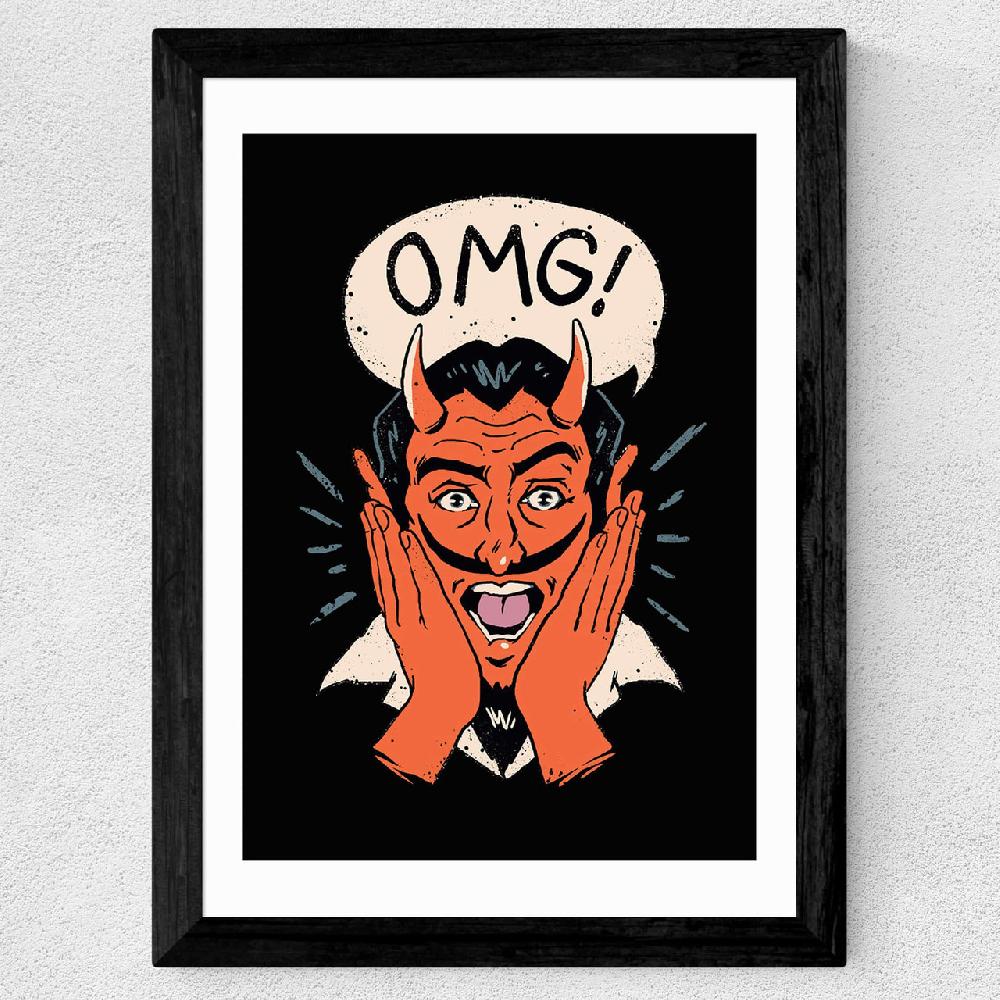 East End Prints OMG Satan