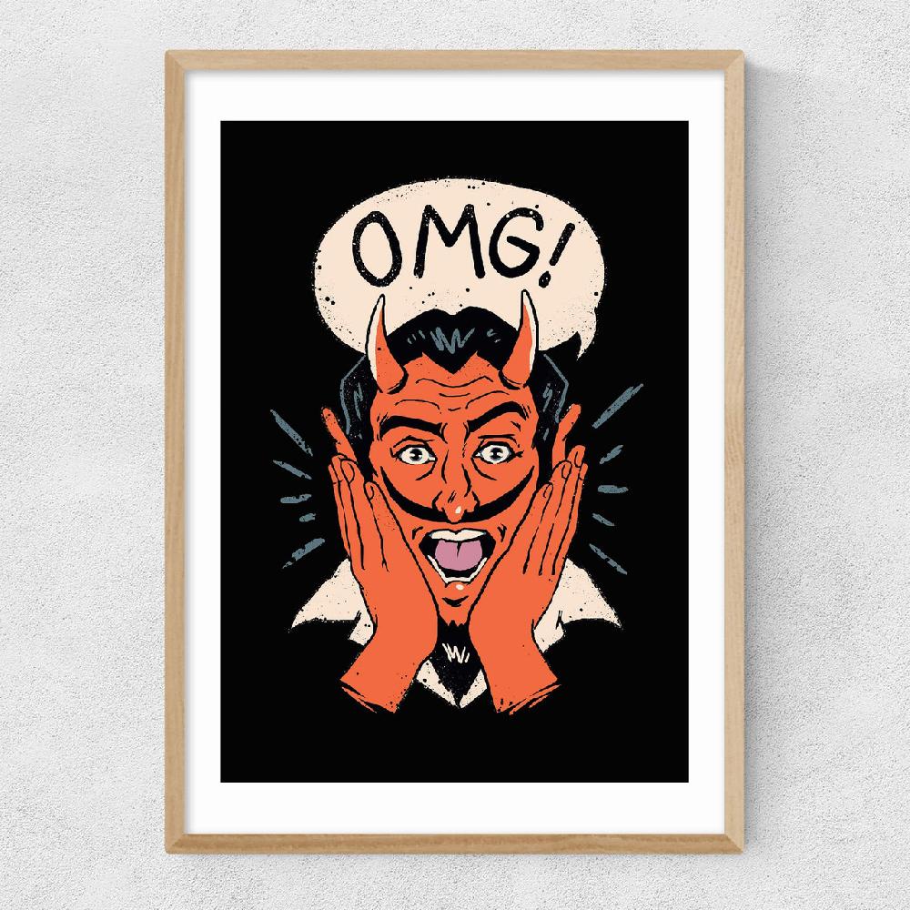 East End Prints OMG Satan