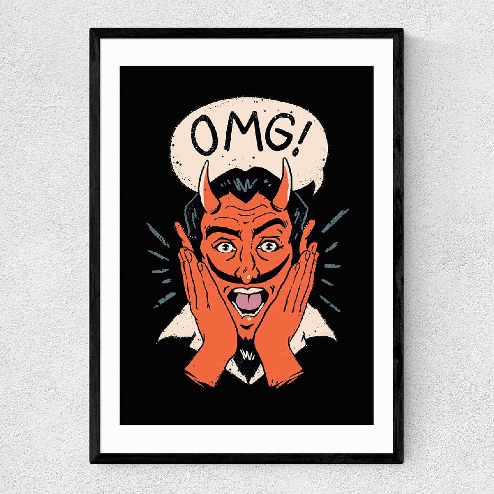 east end prints OMG Satan