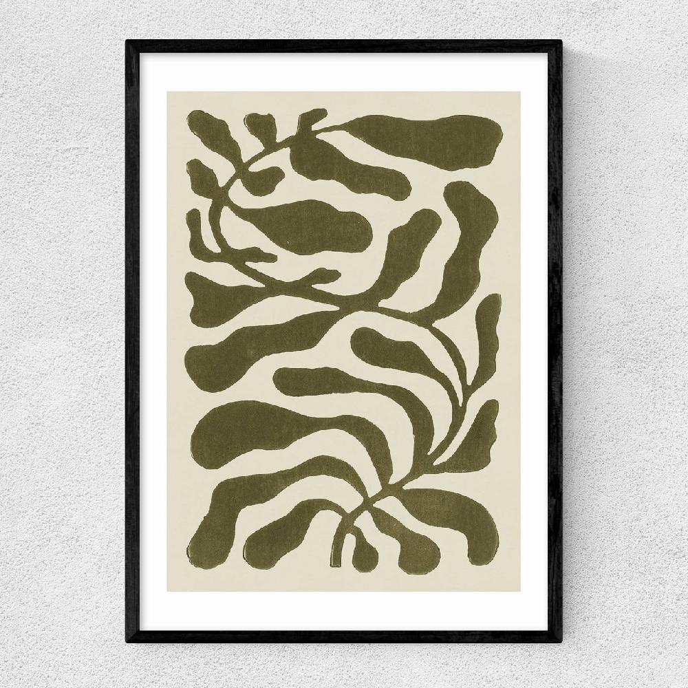 east end prints One Hundred Leaved Plant Green