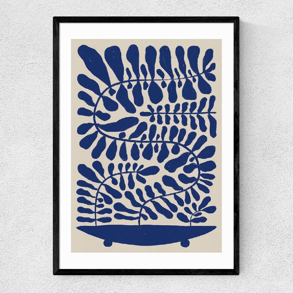 east end prints One Hundred Leaved Plant VII