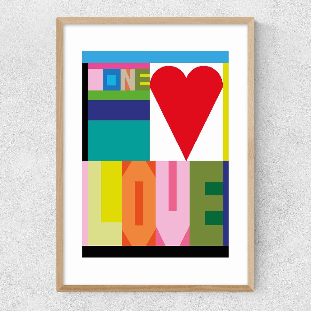 East End Prints One Love By Frances Collett
