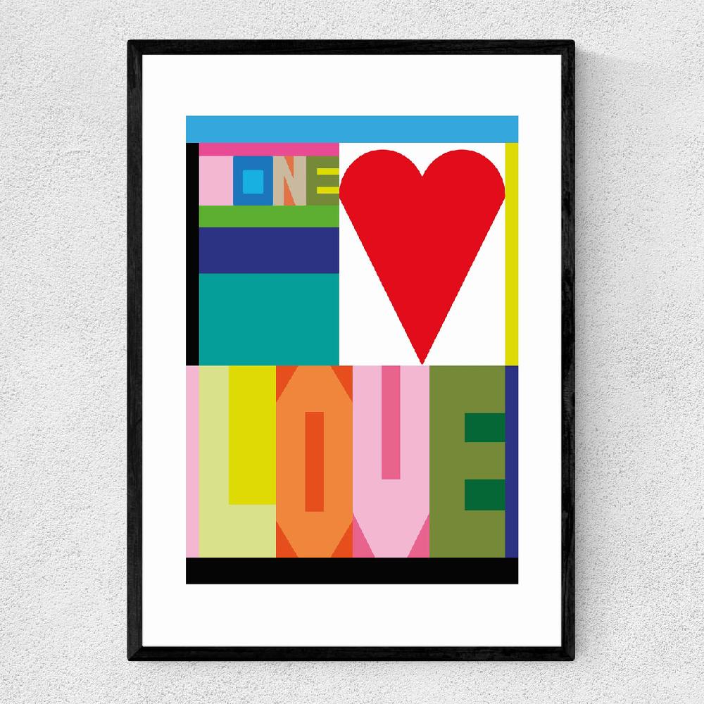east end prints One Love by Frances Collett