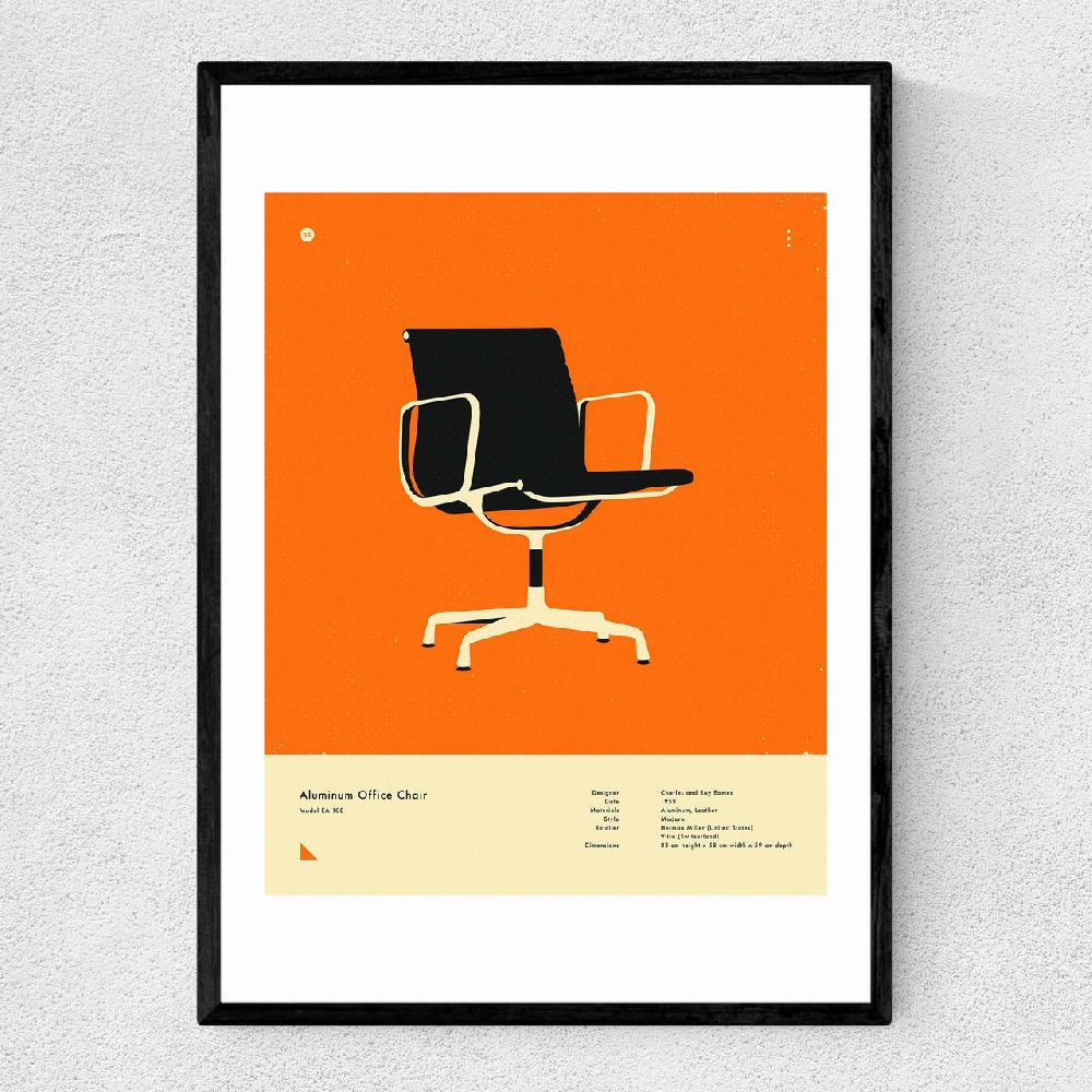 east end prints Orange 108 Office Chair