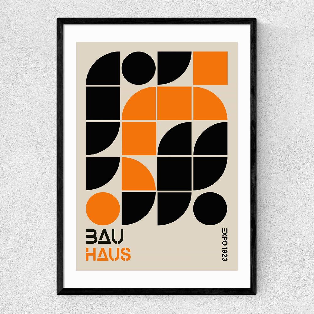 east end prints Orange And Black Geometric