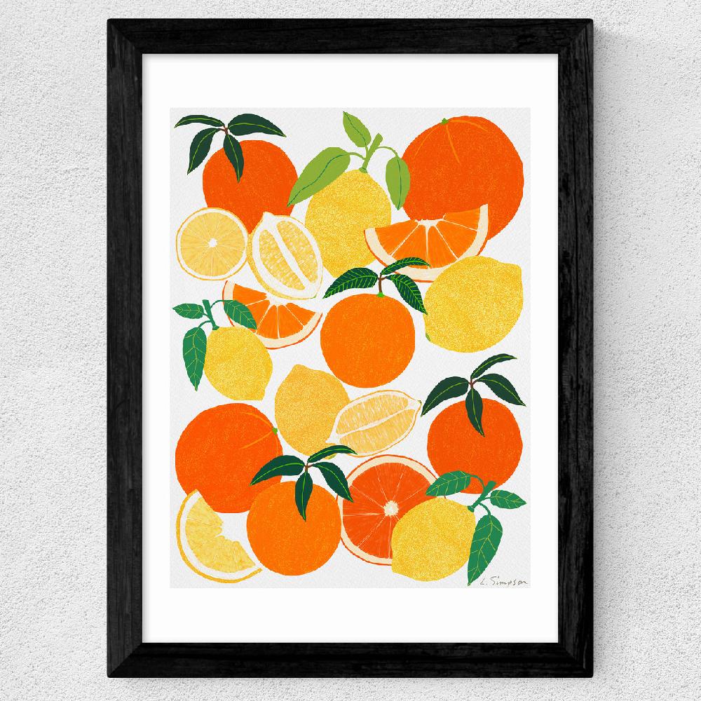 East End Prints Orange And Lemon Harvest