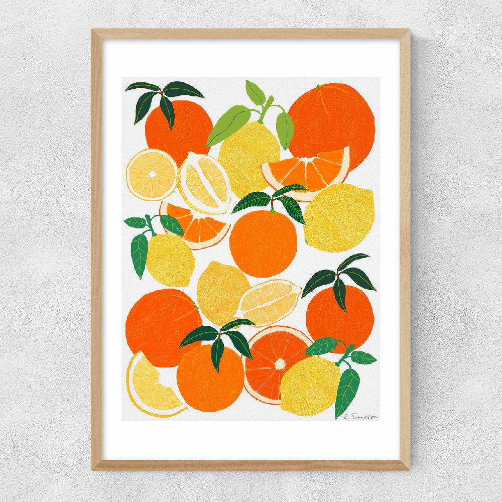 East End Prints Orange And Lemon Harvest