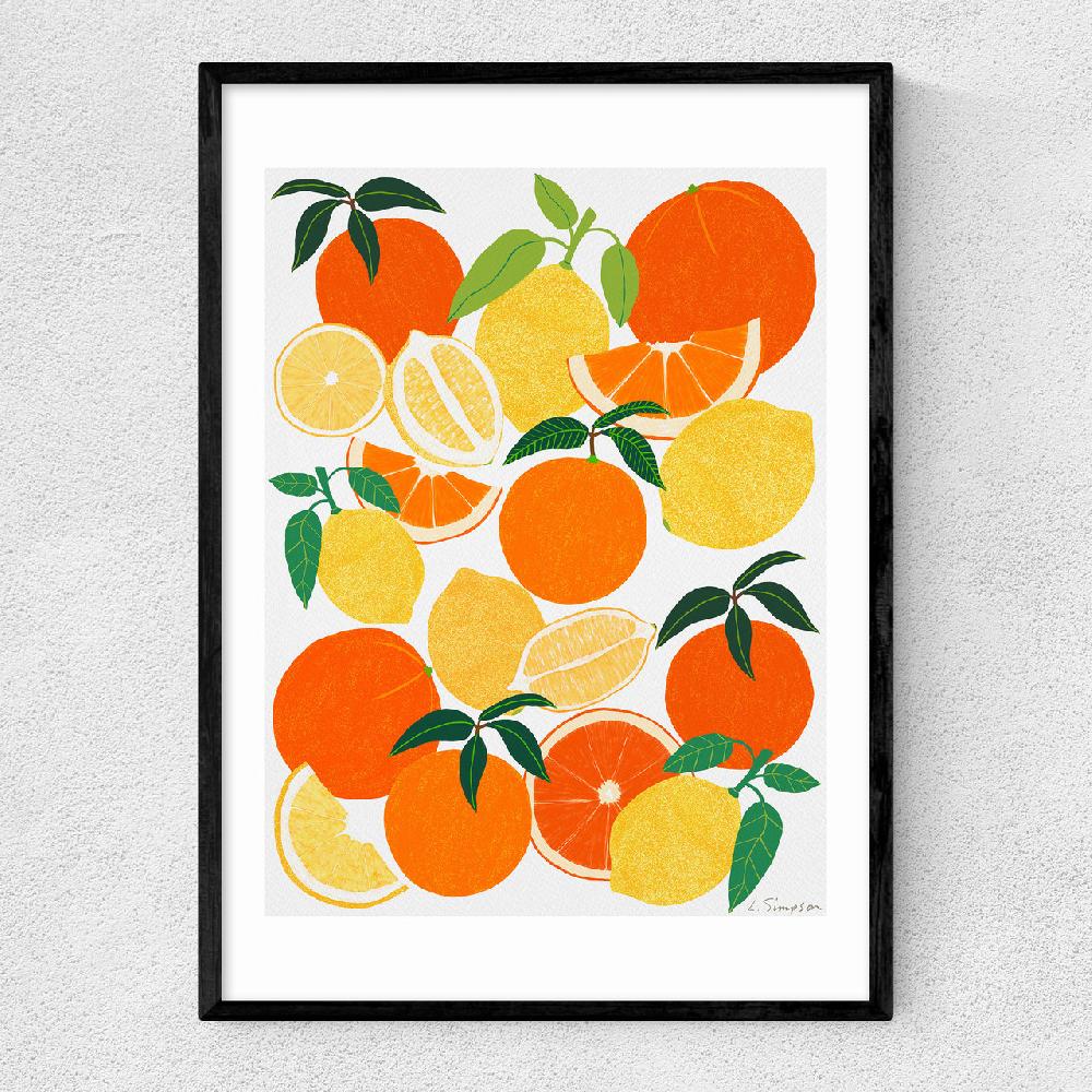 east end prints Orange and Lemon Harvest