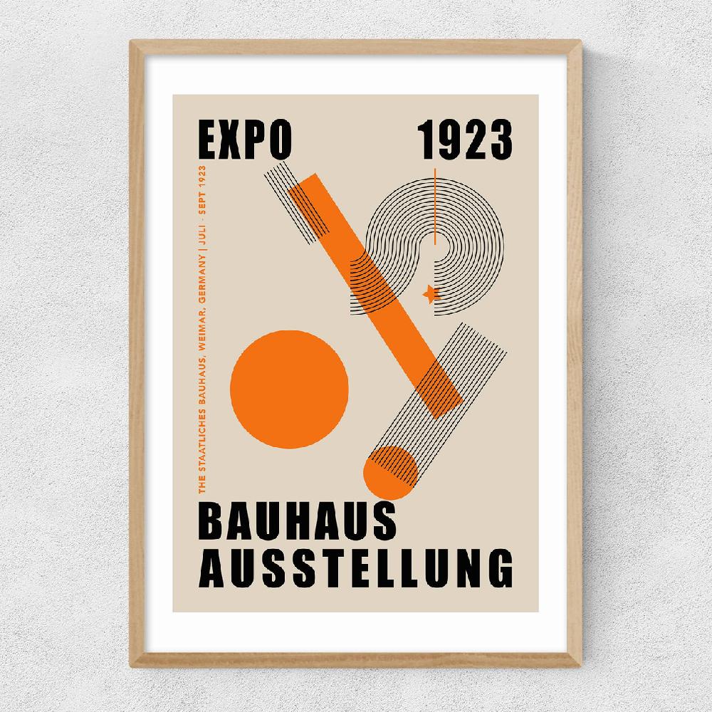 East End Prints Orange Bauhaus