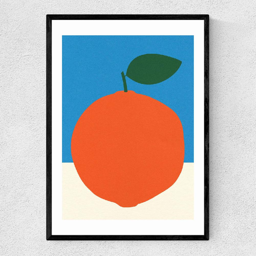 east end prints Orange (Blue & Orange)
