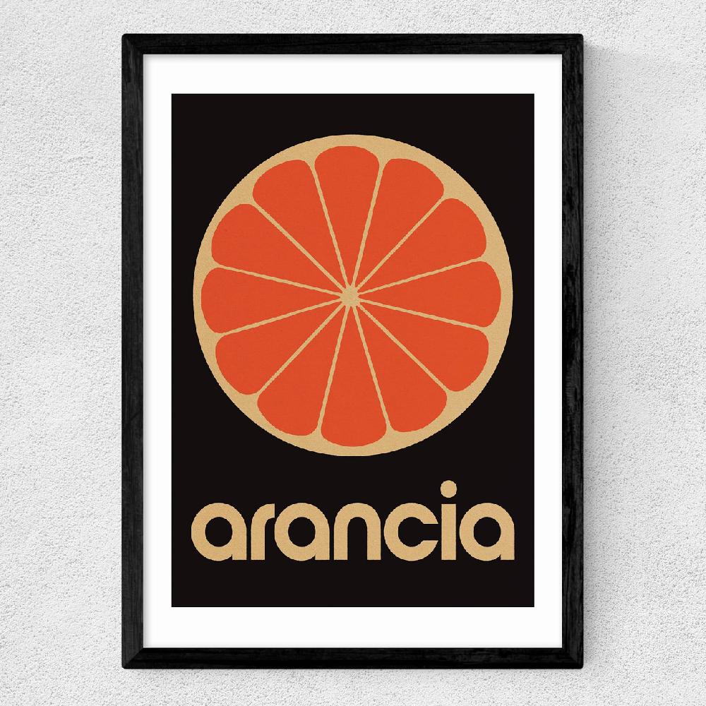 East End Prints Orange By Limbo And Ginger