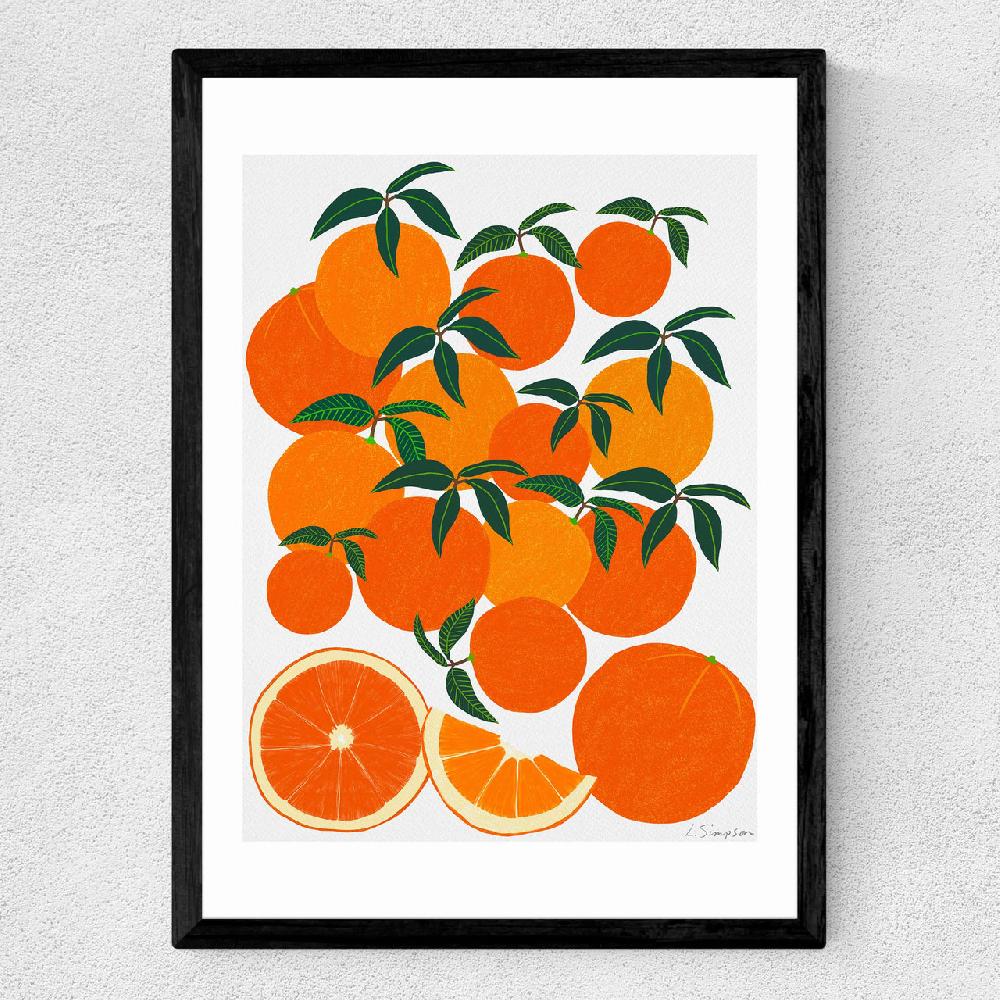 East End Prints Orange Harvest