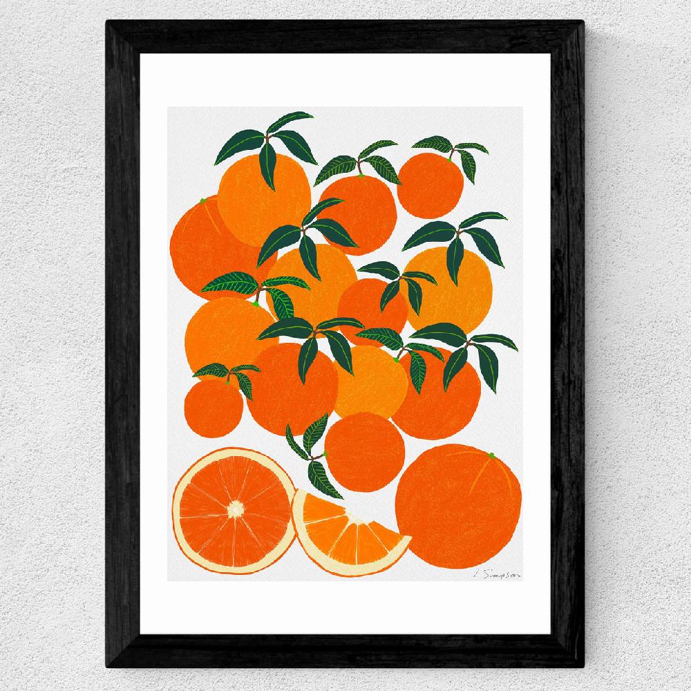 East End Prints Orange Harvest