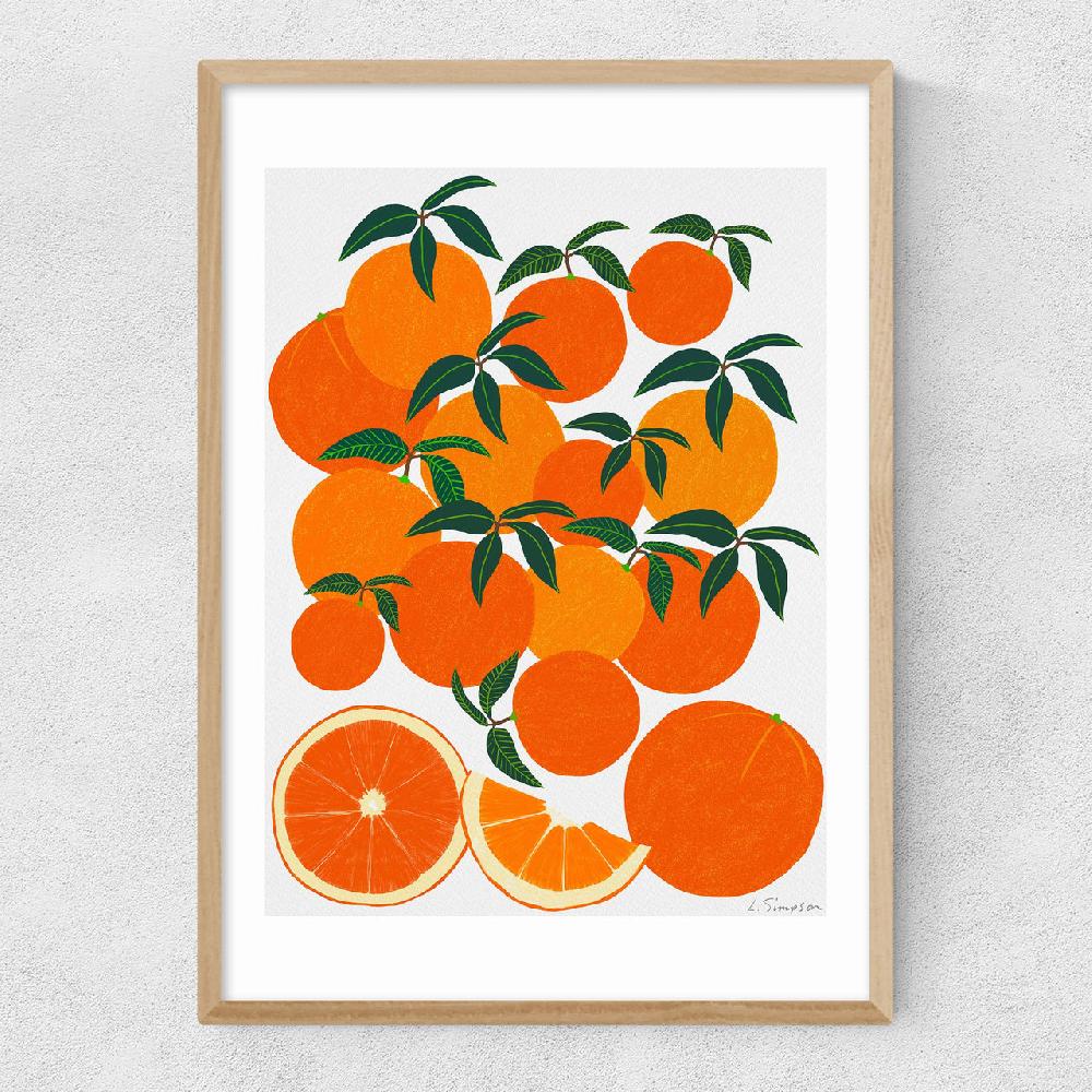 East End Prints Orange Harvest