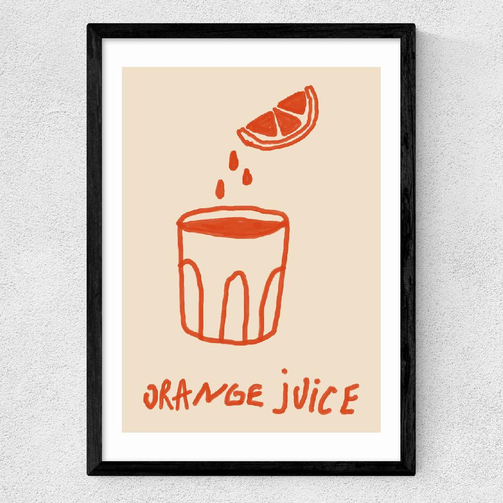 East End Prints Orange Juice