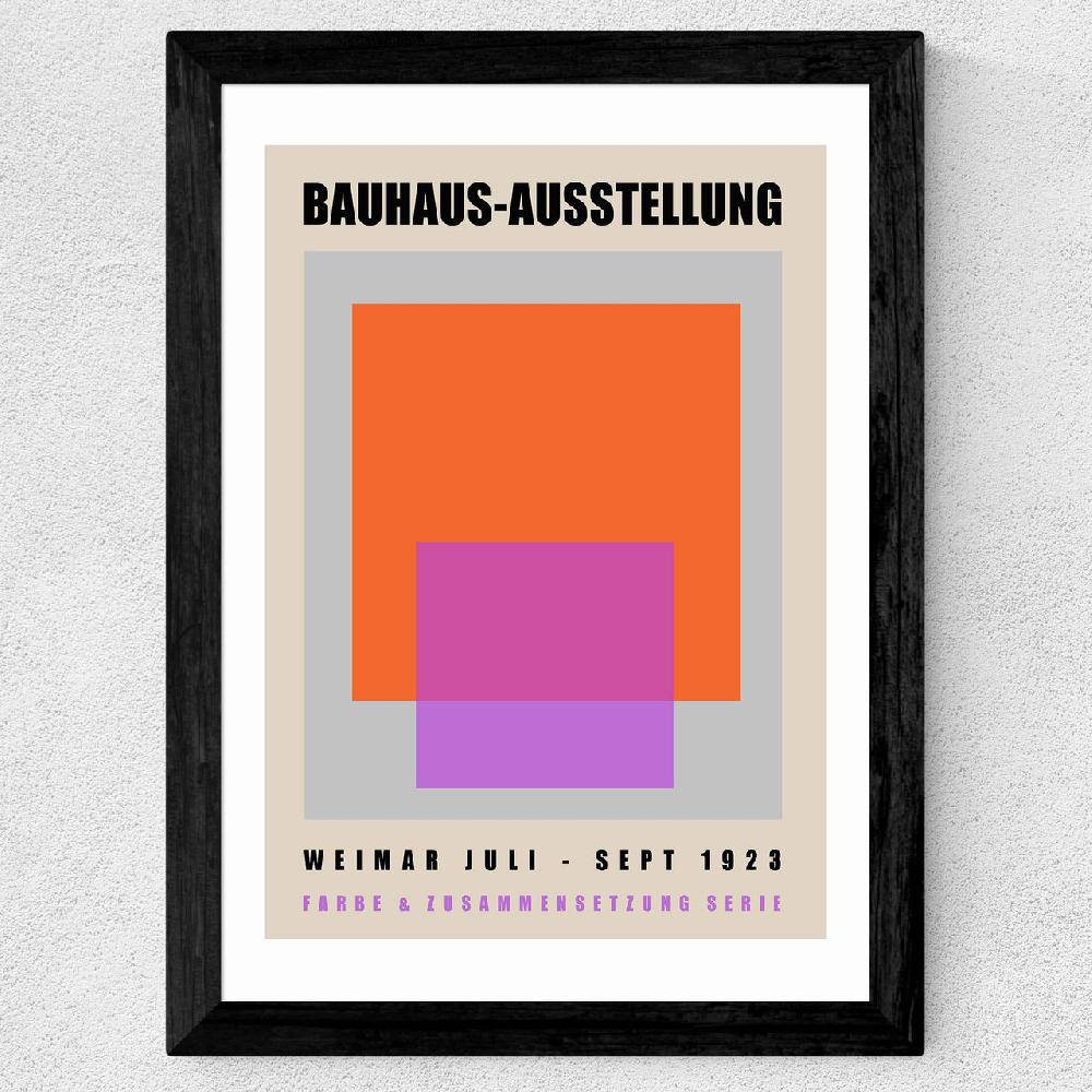 East End Prints Orange & Purple Bauhaus
