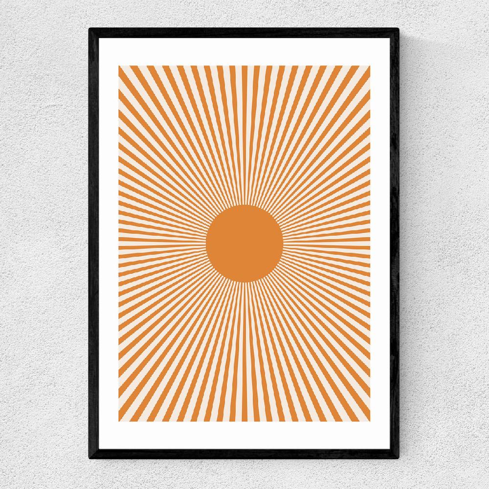 east end prints Orange Sun Rays