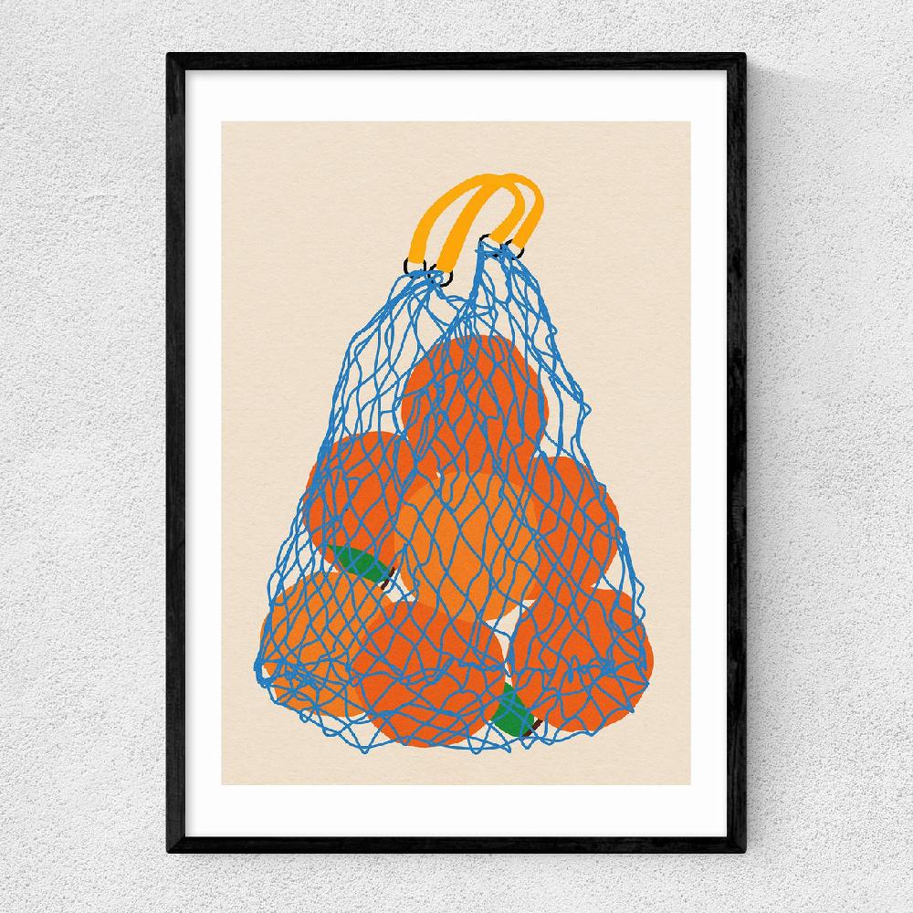 east end prints Oranges In a Net Bag