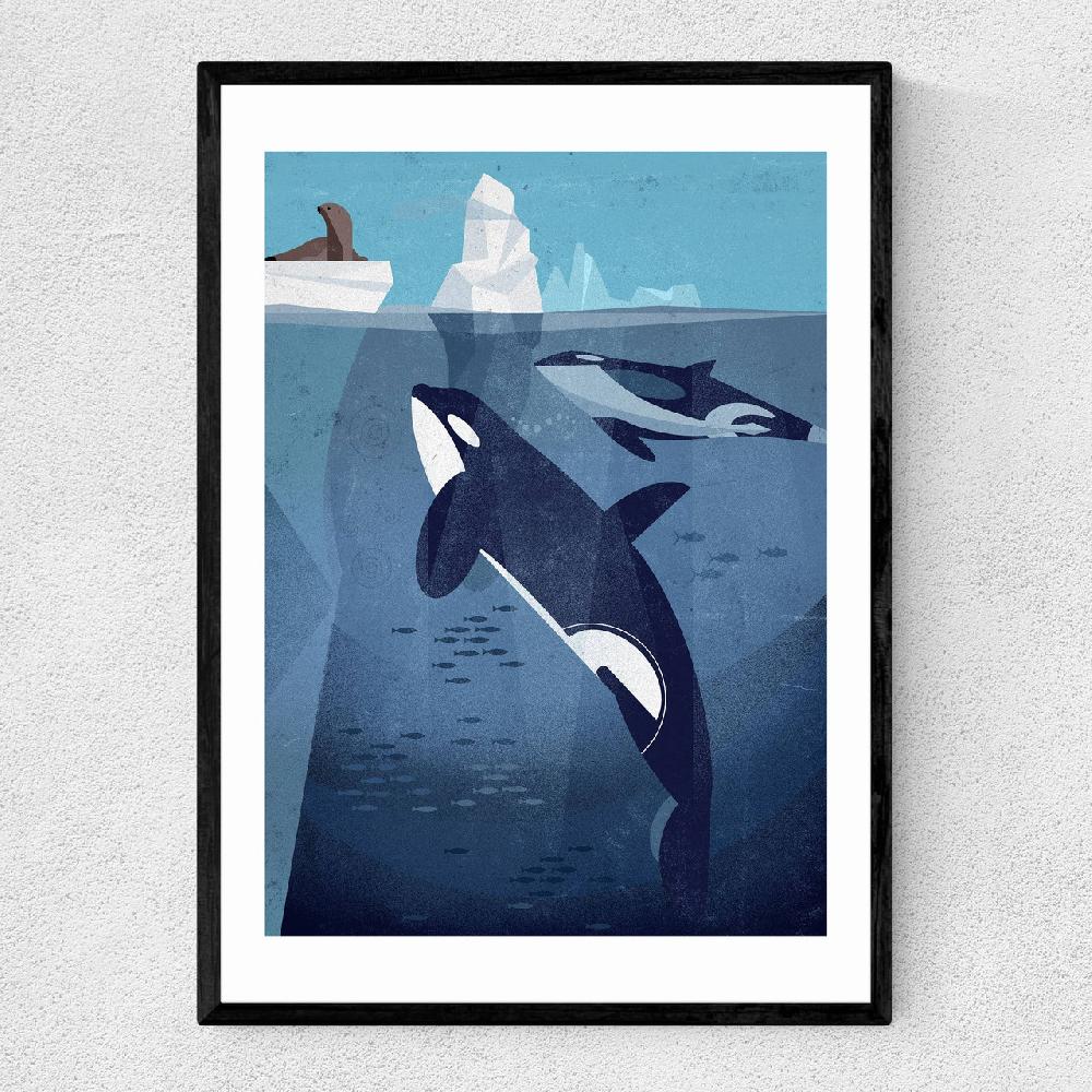 east end prints Orcas by Dieter Braun