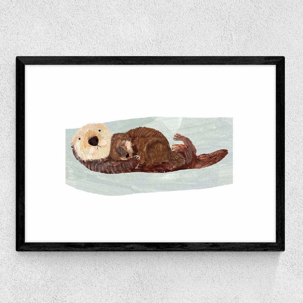 East End Prints Otter Baby