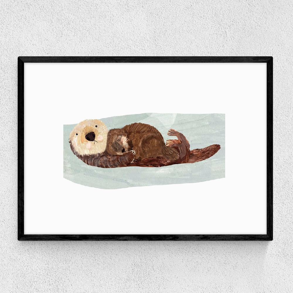 east end prints Otter Baby