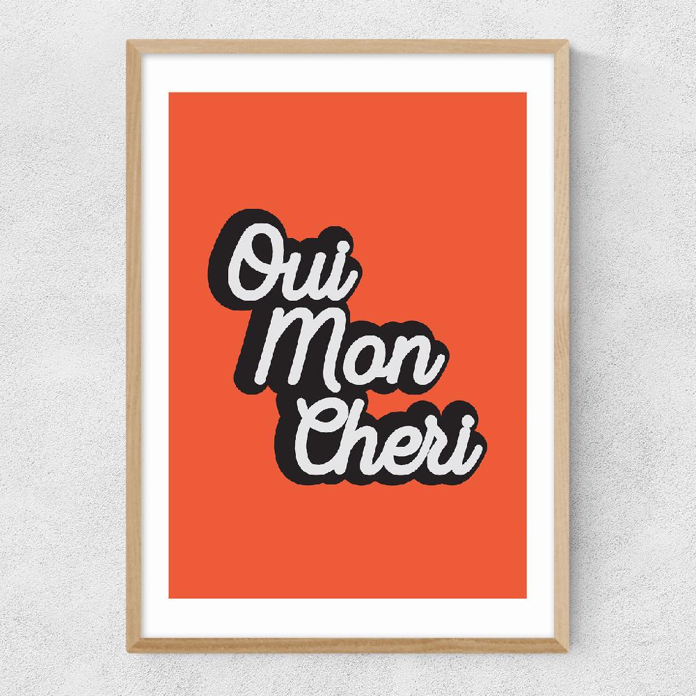 East End Prints Oui Mon Cheri